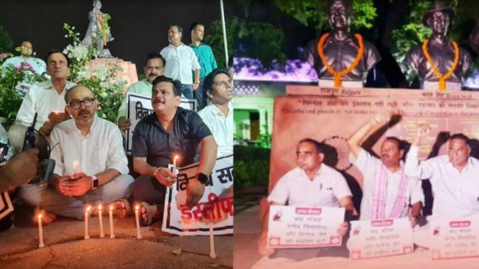 दिल्ली विधानसभा में धरने की सियासत, AAP के बाद बीजेपी के विधायकों ने दिया रातभर धरना - Politics dharna Delhi Assembly Aam Aadmi Part MLA BJP announced overnight dharna Lt Governor Vinay