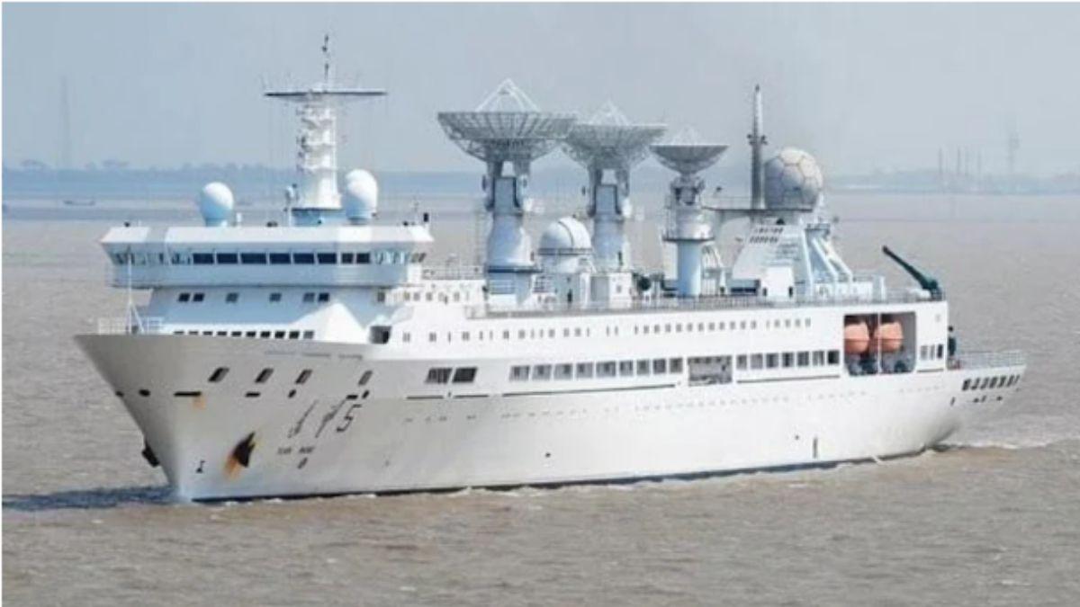 चीनी स्पेस सेटेलाइट ट्रैकिंग शिप 'युआन वांग 5' (फोटो-PTI)