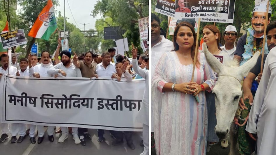 दिल्ली कांग्रेस ने की मनीष सिसोदिया के इस्तीफे की मांग