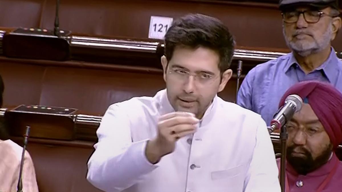 raghav chaddha in rajya sabha