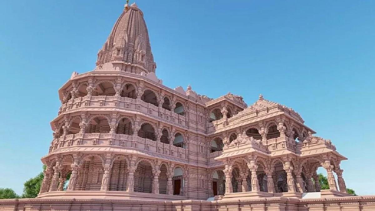 अयोध्या में बन रहे राम मंदिर का मॉडल ( फाइल फोटो - PTI )