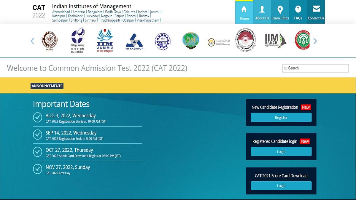 IIM CAT Registration 2022: