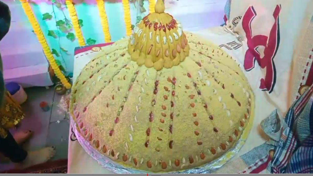 गणपति बप्पा को लगा 51 किलो के मोदक का भोग. 