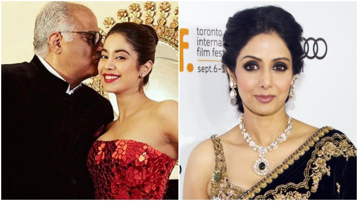 बोनी कपूर, जाह्नवी कपूर, श्रीदेवी