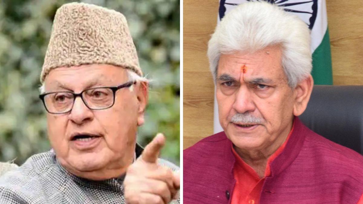 फारूक अब्दुल्ला और मनोज सिन्हा (फाइल फोटो)