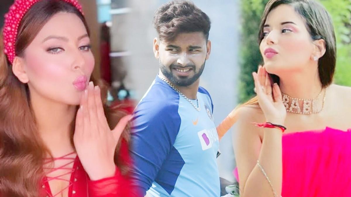 Urvashi Rautela, Rishabh Pant and Isha Negi. (Instagram)