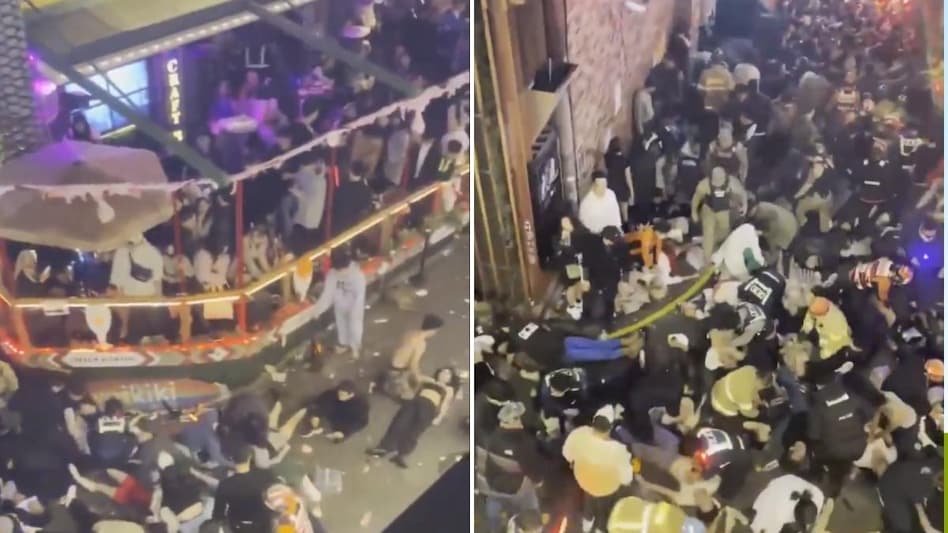 साउथ कोरिया: भगदड़, हार्ट अटैक... खौफनाक मंजर में बदली हेलोवीन पार्टी, 120 की मौत - South Korea Horror scene at Halloween party Dozens of people were seen unconscious due to heart attack