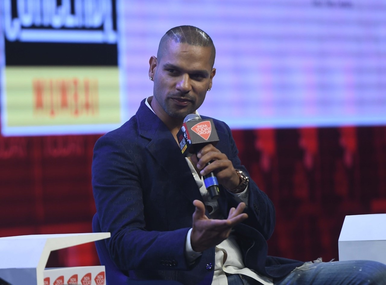 इंडिया टुडे कॉन्क्लेव में शिखर धवन (फोटो: ITGD Photo)