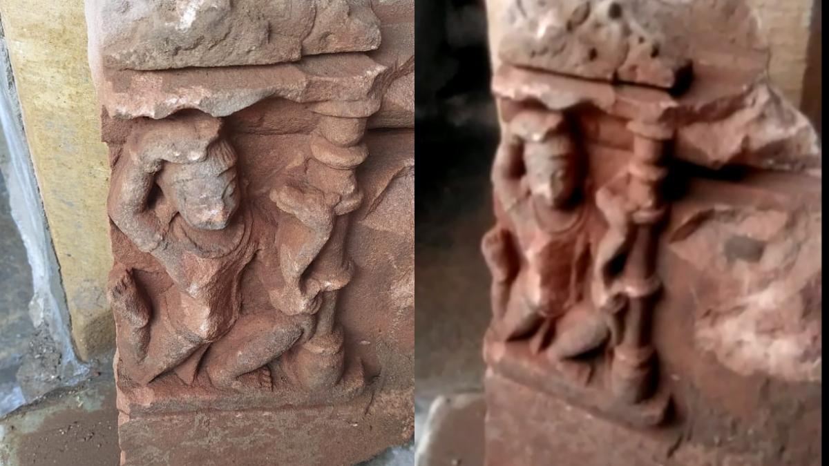 हनुमान जी की खंडित मूर्ति