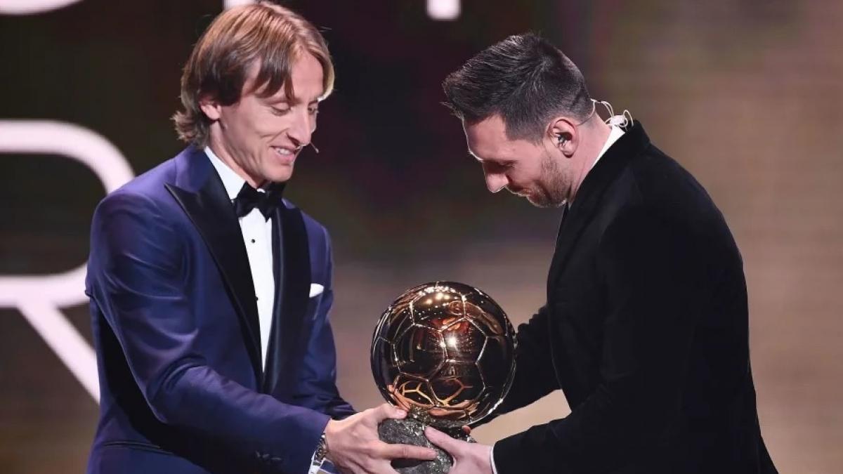 लियोनेल मेसी के साथ लुका मोड्रिक