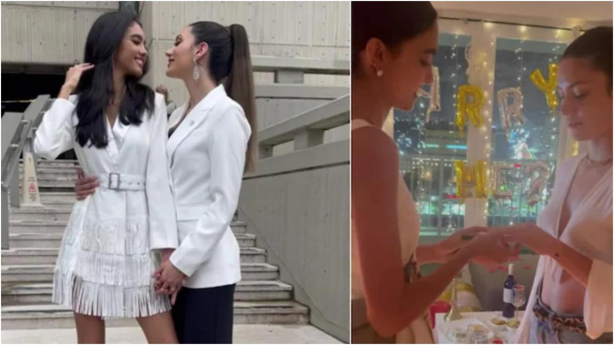 दो साल सीक्रेट डेटिंग के बाद ब्यूटी क्वीन्स ने की शादी, शेयर किया रोमांटिक Video, Viral