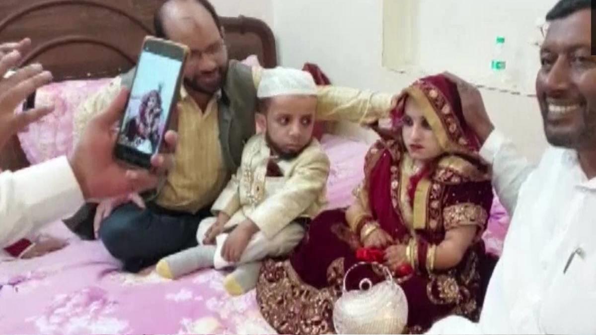 एक-दूजे के हुए 2.3 फुट के अजीम और 3 फुट की बुशरा, धूमधाम से हुआ निकाह
