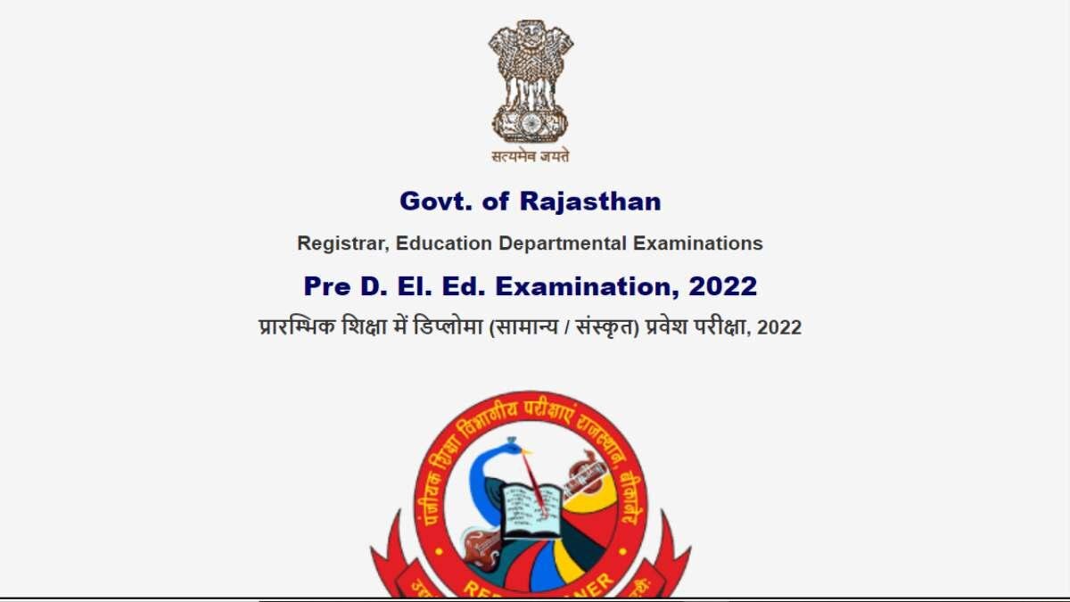Rajasthan Pre DElEd Result 2022