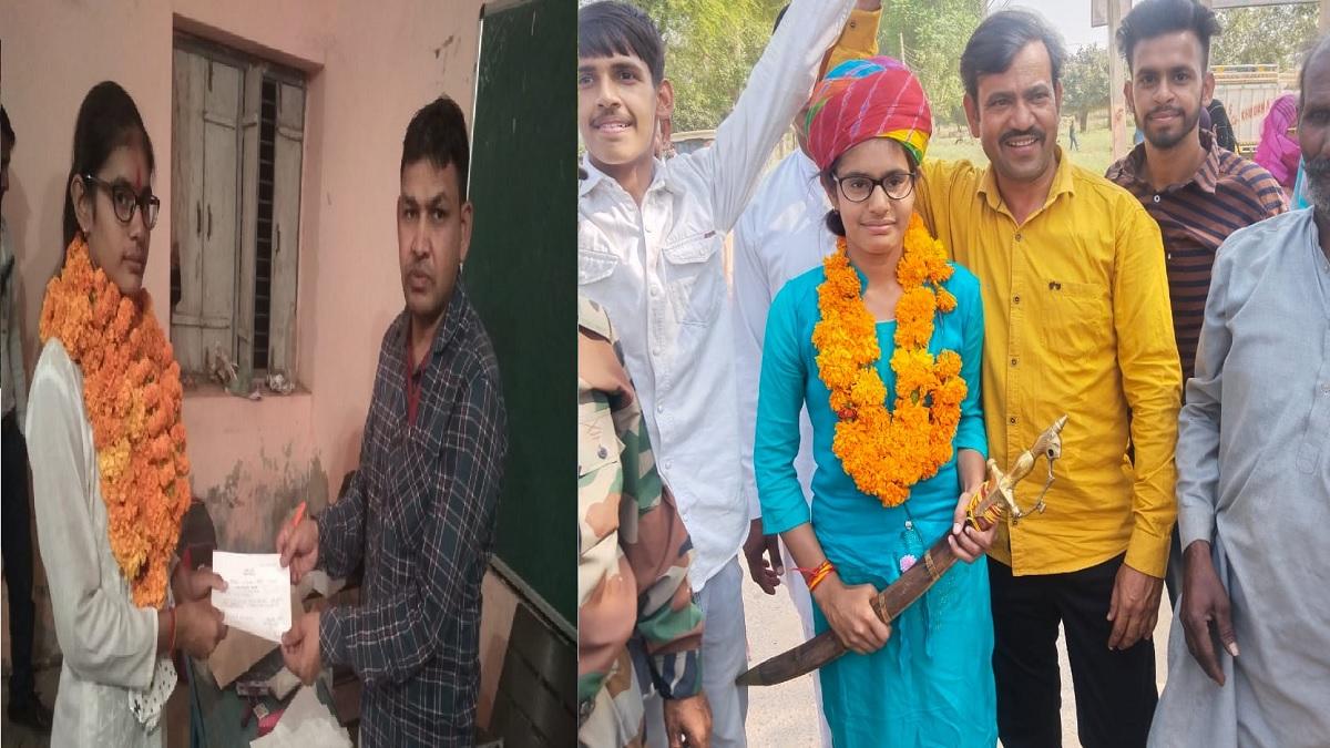 21 साल की उम्र में सरपंच बनीं अंजू.