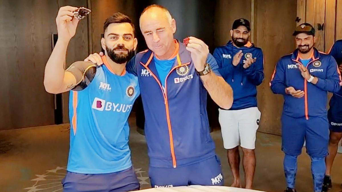Virat Kohli and Paddy Upton (@BCCI)