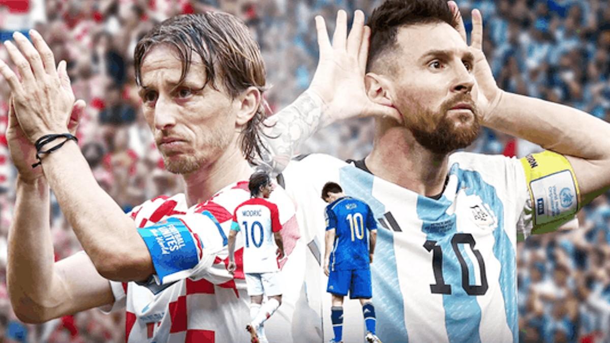 लुका मोड्रिक और लियोनेल मेसी. (Twitter/FIFA)