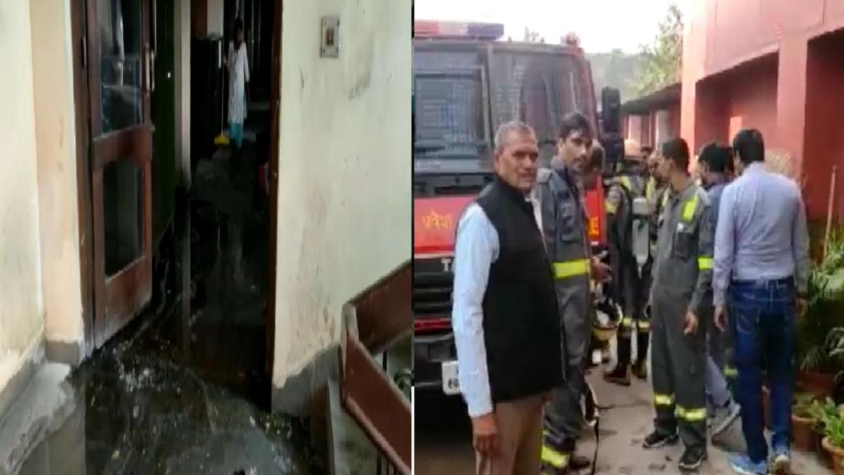 यूपी कोऑपरेटिव बैंक के 8th फ्लोर पर लगी थी आग.