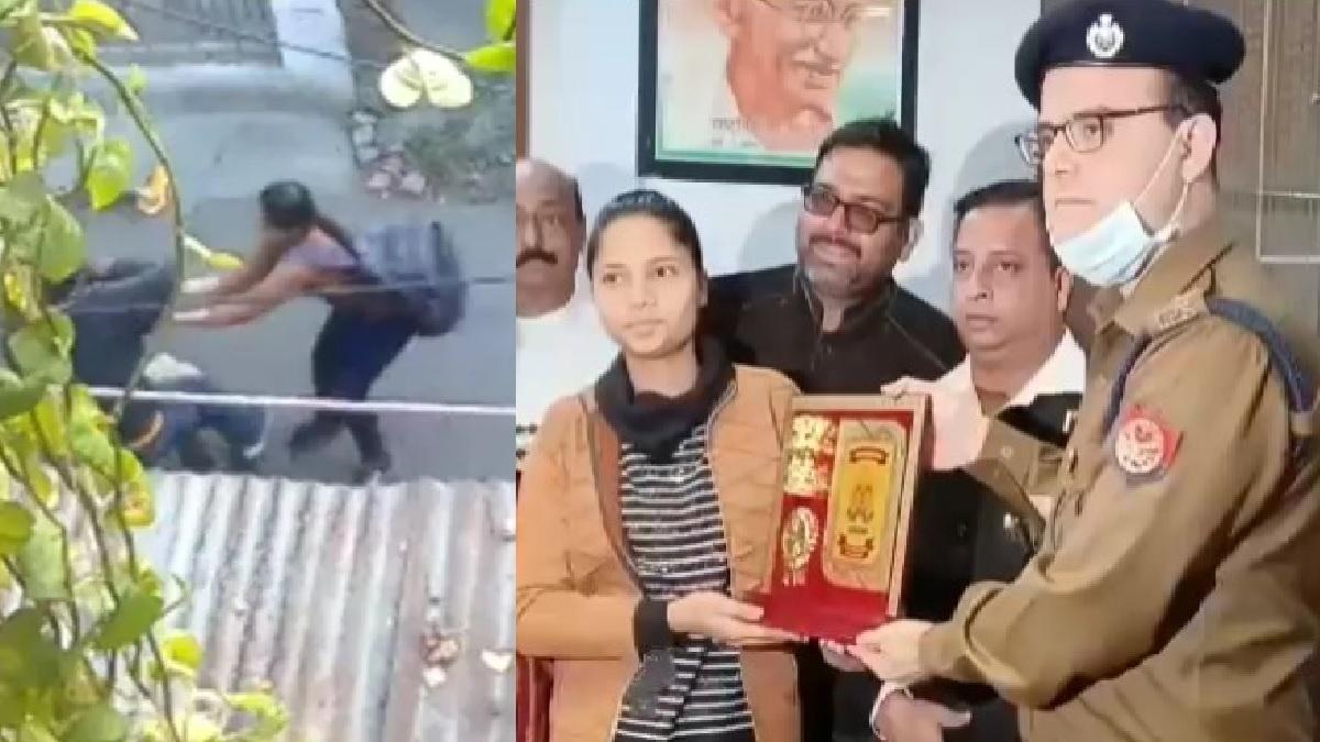 रिया की एसएसपी ने किया सम्मानित