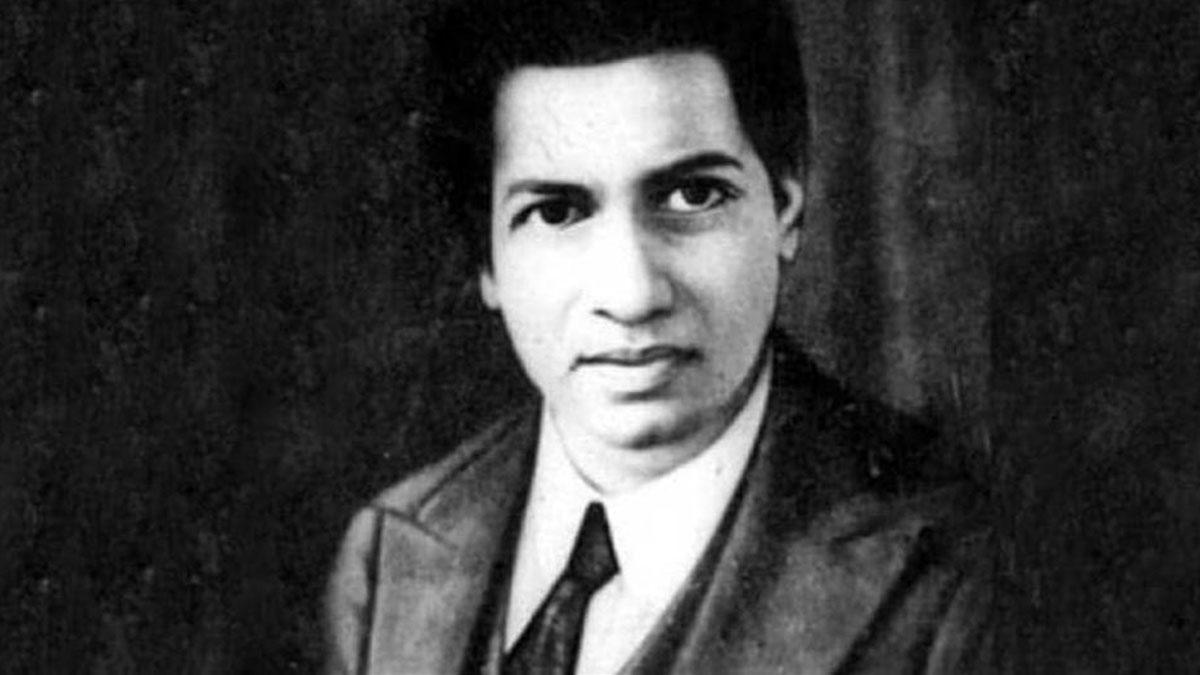 मशहूर गण‍ितज्ञ श्रीन‍िवास रामानुजन 