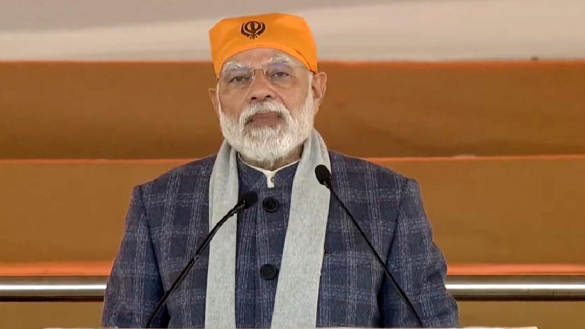 'वीर बाल दिवस' पर लोगों को संबोधित करते PM मोदी. 