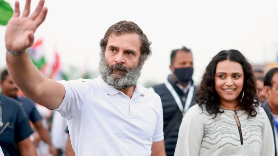 एक्ट्रेस स्वरा भास्कर ने उज्जैन पहुंचकर भारत जोड़ो यात्रा में शिरकत की.