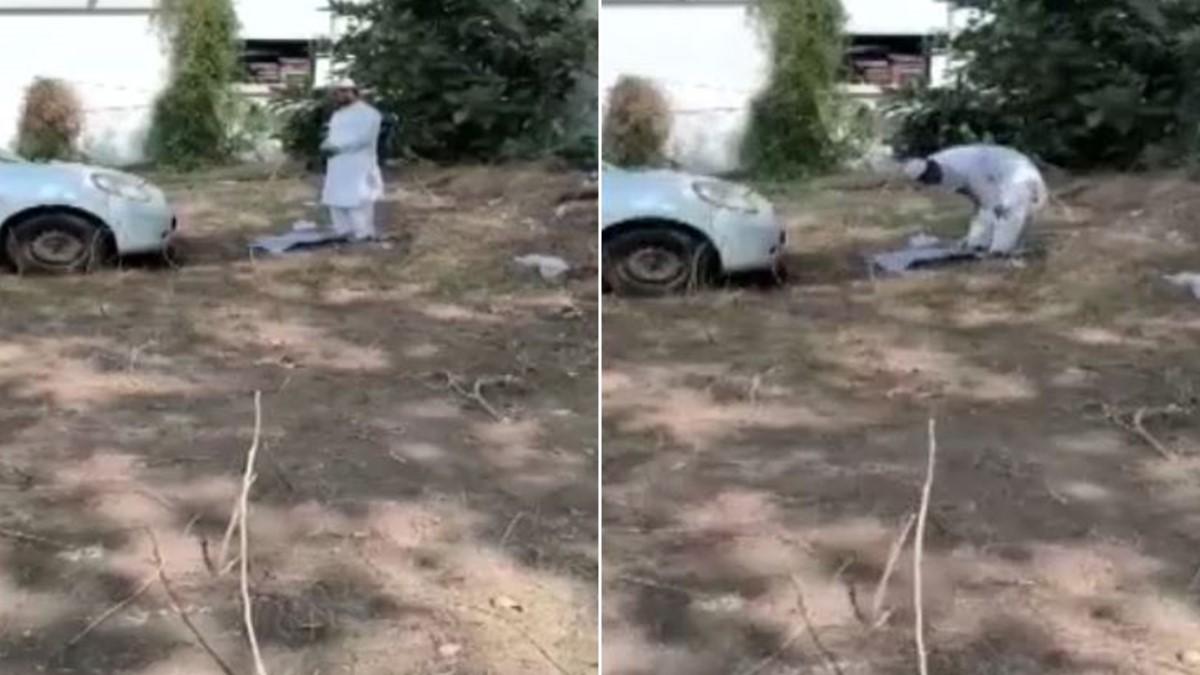 नमाज पढ़ने का वीडियो वायरल.