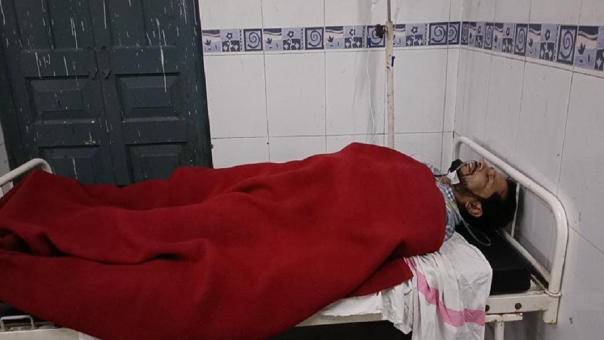 असपताल में भर्ती युवक