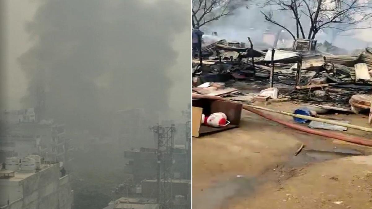 घसोला गांव में लगी भीषण आग.