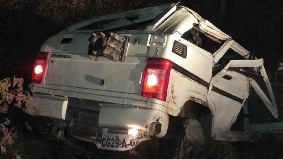 गाड़ी पलटने से एक कॉन्सटेबल की हुई मौत