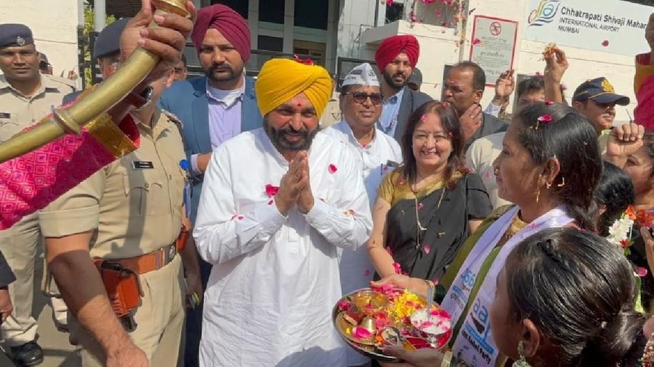 दो दिवसीय दौरे पर मुंबई पहुंचे पंजाब के सीएम भगवंत मान