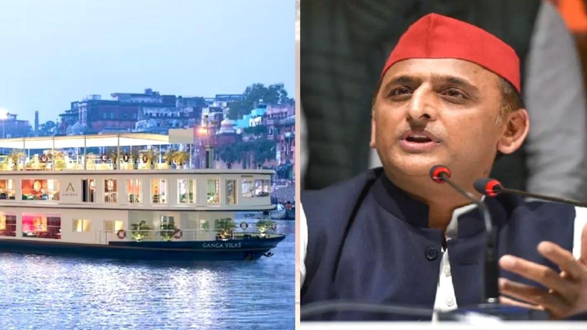 गंगा विलास क्रूज पर बार होने की बात अखिलेश यादव ने कही थी