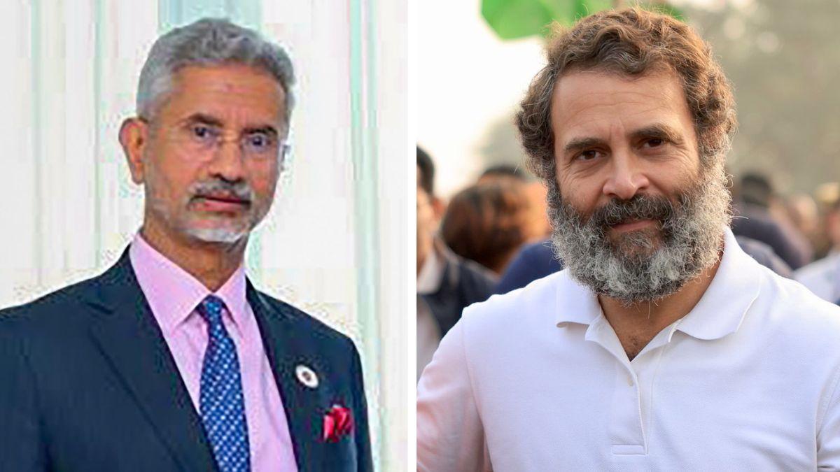 विदेश मंत्री एस जयशंकर ने राहुल गांधी पर निशाना साधा है
