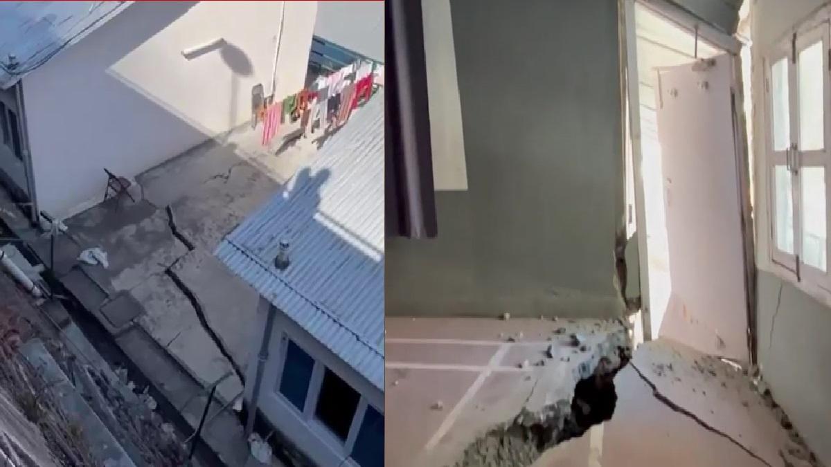 जोशीमठ में दरारें