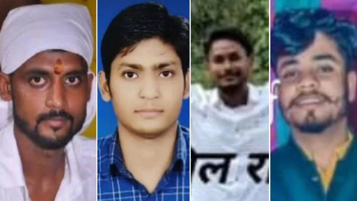 नेपाल विमान हादसे में जान गंवाने वाले गाजीपुर के चारों युवक.