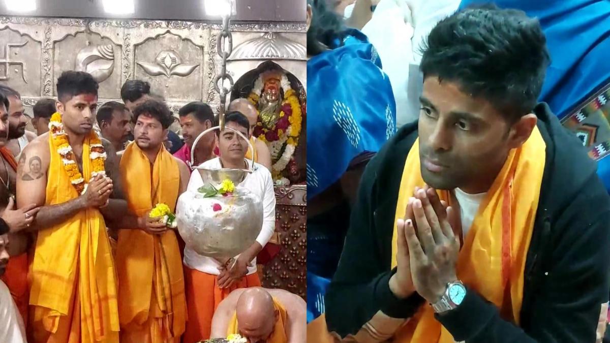 Suryakumar Yadav: भगवा वस्त्र, माथे पर टिका... महाकाल के दर्शन करने पहुंचे सूर्या समेत कई क्रिकेटर्स