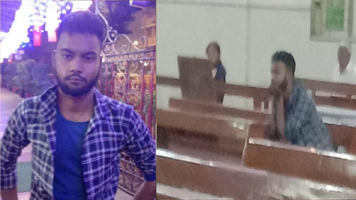 सीसीटीवी कैमरे में कैद हुआ आरोपी