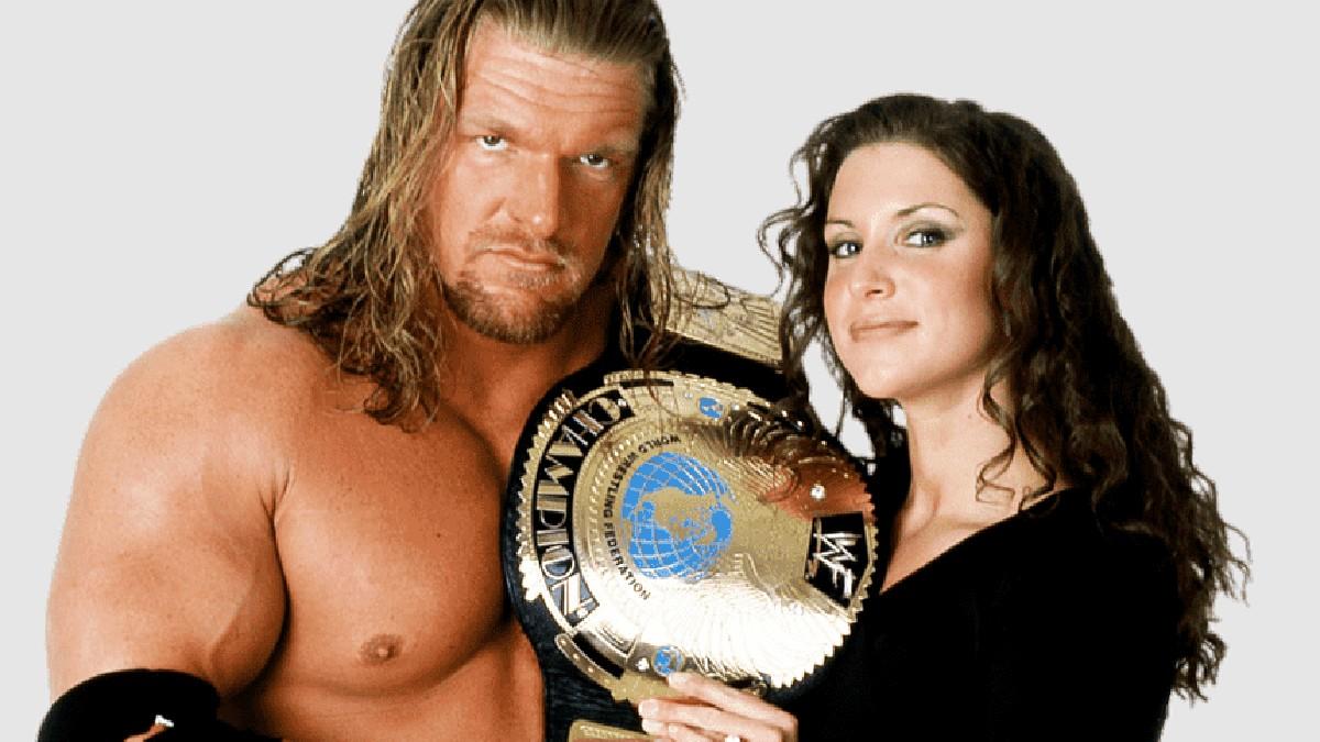 Triple h and his wife stephanie-mcmahon (@Clipart)