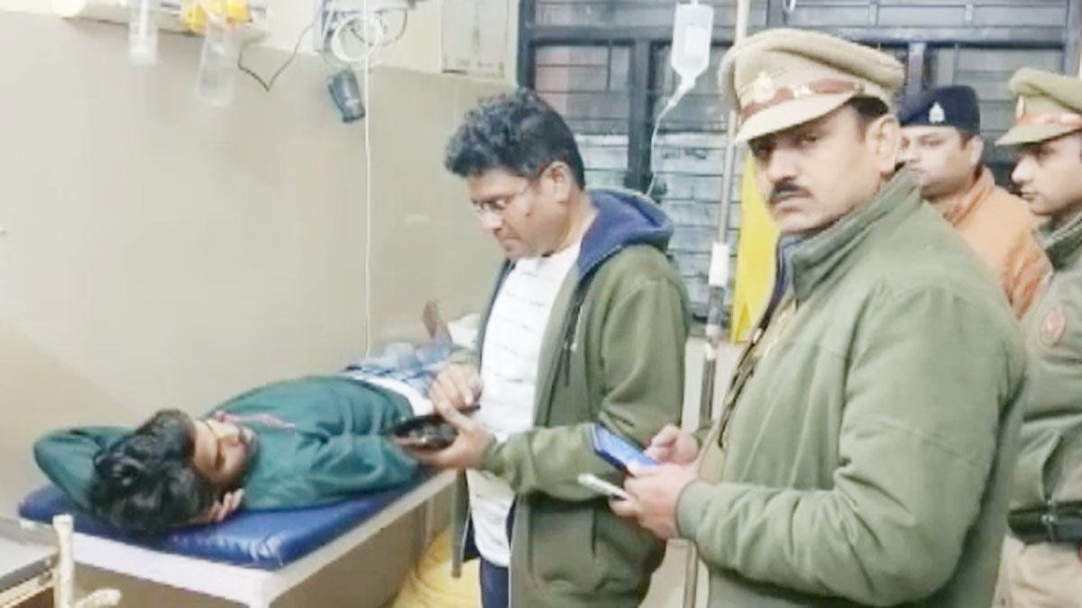 पुलिस मुठभेड़ में घायल हुआ 25 हजार का इनामी बदमाश  