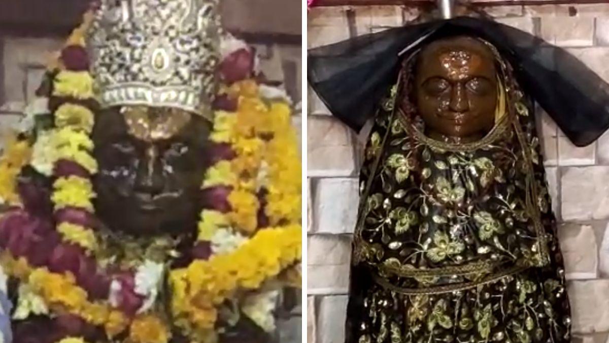 शनिदेव की प्रतिमा ने खोलीं आंखें! (Photo: Video Grab)