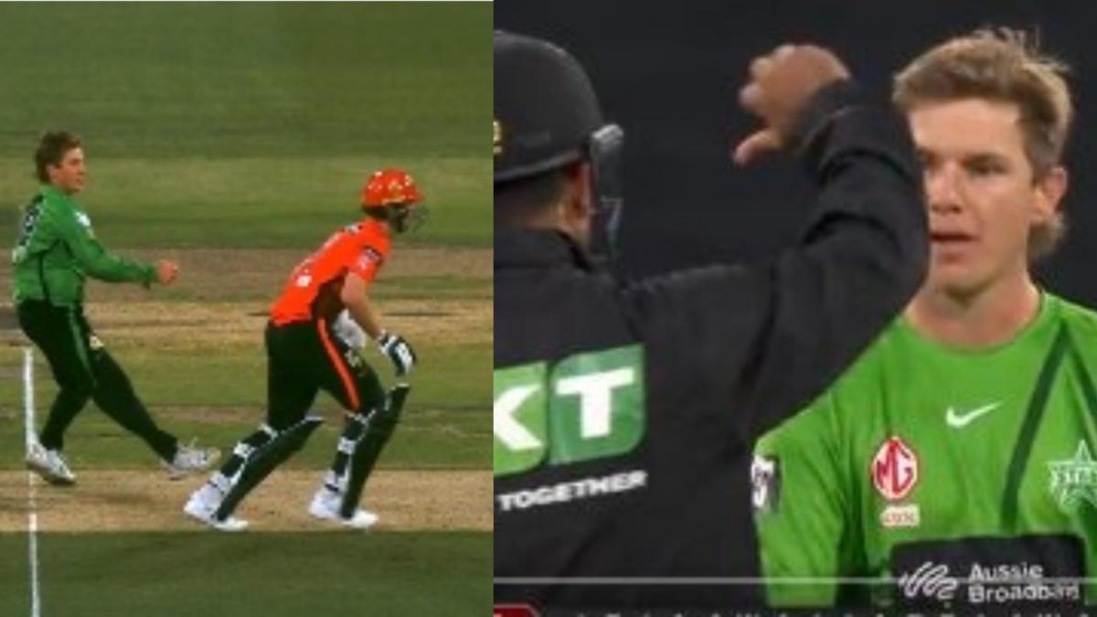 एडम जैम्पा ने किया मांकड़ रनआउट