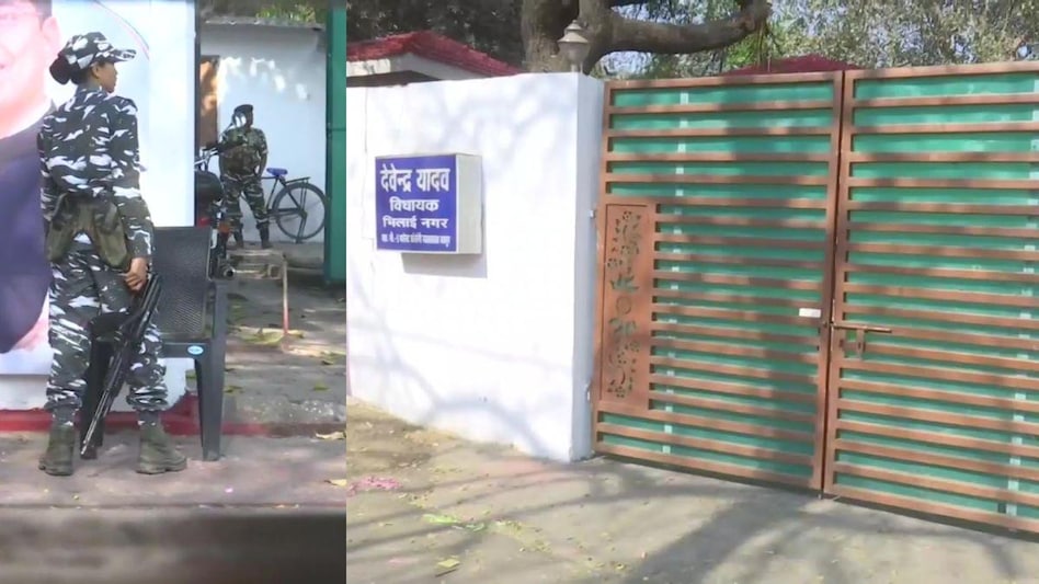 छत्तीसगढ़ में कांग्रेस नेताओं के यहां ED के छापे (फोटो- ANI)