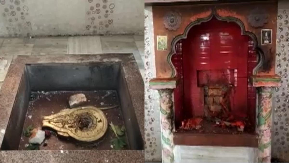 काशी में शिवलिंग और हनुमान की मूर्ति को तोड़ा