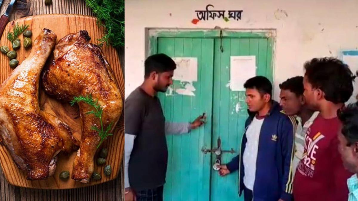 चिकन के लिए स्कूल में भिड़े शिक्षक-ग्रामीण