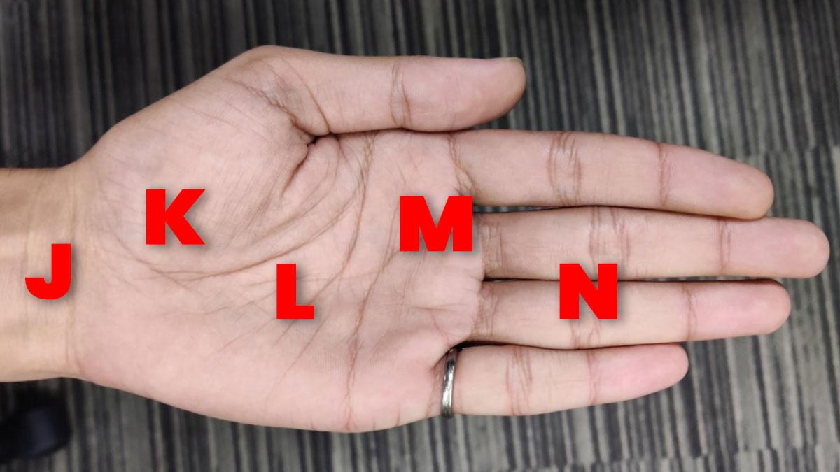 JKLMN...हथेली पर अंग्रेजी अक्षर की तरह दिखने वाली इन आकृतियों का क्या है मतलब? जानें शुभ है या अशुभ