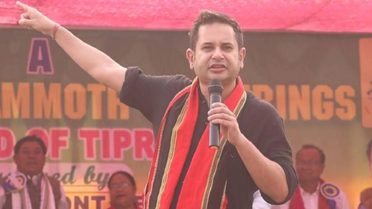 टिपरा मोथा के प्रमुख प्रद्योत किशोर माणिक्य देबबर्मा