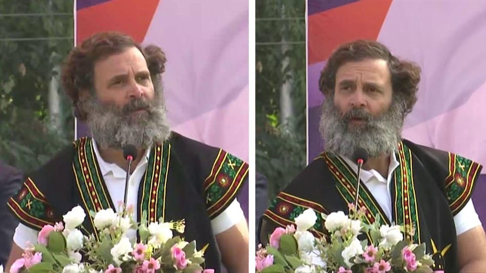 शिलांग में राहुल गांधी की रैली