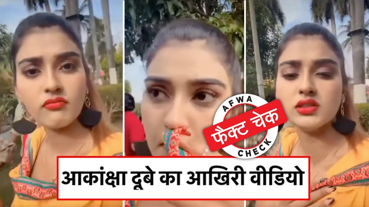आकांक्षा सिंह के दो वीडियो सोशल मीडिया पर वायरल हो रहे हैं