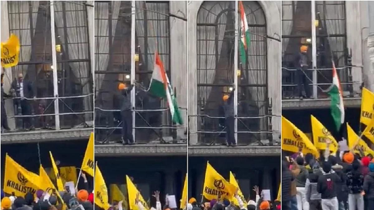 लंदन स्थित भारतीय उच्चायोग (Photo- Twitter/@ANI)