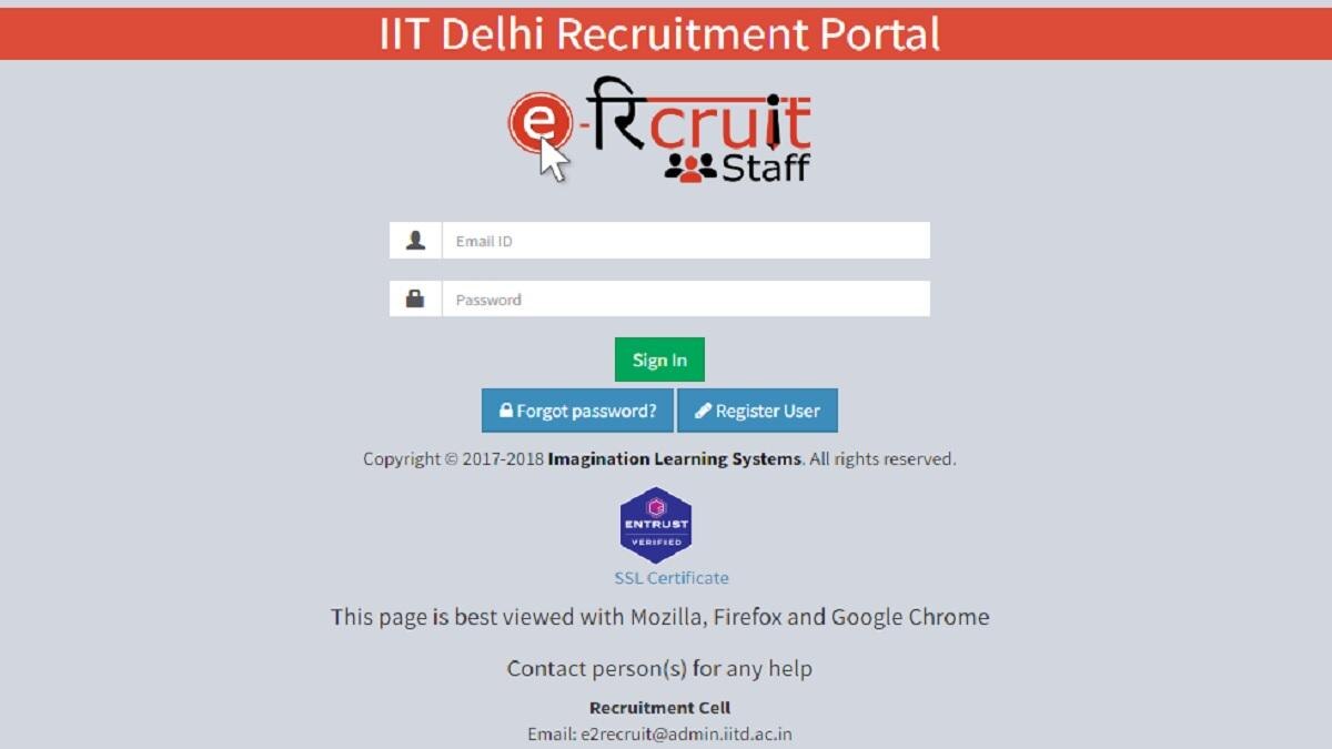 IIT Delhi Recruitment 2023