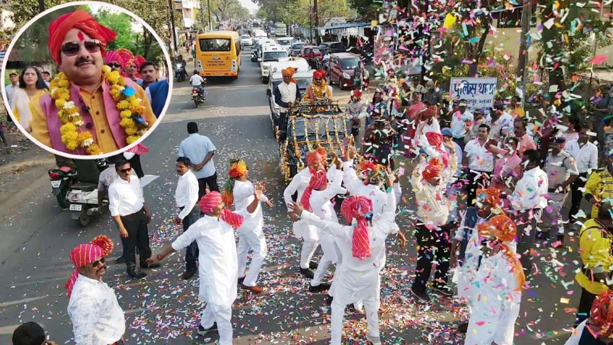 मंडला पुलिस ने अपने कप्तान को दी यादगार विदाई. 